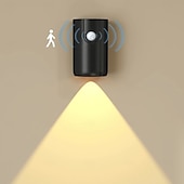 billige Solnedgangsprojektorlampe-moderne enkle vegglamper led bevegelsessensor nattlys 3 farger dimbar usb oppladbar veggmaleri spotlight stue gang innflyttingsgave 1/2 stk