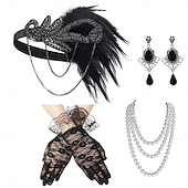 olcso Kiegészítők és még sok más-1920-as évek A nagy Gatsby Flapper fejpánt A nagy Gatsby Toll Retro Csillogó glitter Kristály / Strassz Jelmez Női Farsang Álarcos mulatság Április bolondja Party estélyi viselet Álarcos mulatság