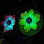 economico Luci subacquee-1 pz luce galleggiante solare per laghetto con loto, luce da giardino per esterni, cortile, foglia di loto, decorazione per laghetto, piscina, illuminazione, luce galleggiante per l&#039;acqua