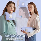 levne úschovna zavazadel a cestování-2ks personalizované počáteční taštičky na make-up pro ženy kosmetická taštička na cesty toaletní potřeby dárek pro maminku ke dni matek nezbytnosti dárky pro dívky dárek pro dospívající dívky dárky