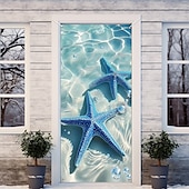 ieftine Capacele ușilor-Decorațiuni de ușă cu plajă de vară huse pentru ușă tapiserie de ușă draperie de ușă decor de fundal pentru ușă banner de ușă interioară/exterioară pentru ușa din față a fermei