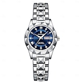 levne Quartz hodinky-Dámské Křemenný Náramkové hodinky Retro ročník Wristwatch LCD VODĚODOLNÝ Pásek z nerezové oceli Hodinky