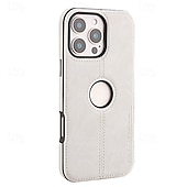 cheap iPhone Cases-Phone Case For Apple AirTag iPhone 16 Pro Max Plus iPhone 15 14 Pro Max Plus iPhone 13 12 Pro Max Back Cover Magnetic Adsorption Support Wireless Charging Shockproof Geometric Pattern PU Leather