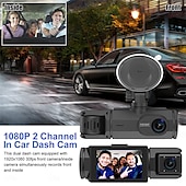 cheap Car DVR-1080P Full HD WIFI Car Dashcam 3 Channel Recording Front Left Right Rear Night Vision Loop Recording 24H Parking Monitor