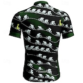 billiga Tröjor för män-Herr Cykeltröja Kortärmad Cykel T-shirt Tröja med 3 bakfickor Bergscykling Andningsfunktion Snabb tork Anatomisk design Uppsugande Vinrött Svart Blå Grafisk Lutning sporter Kläder