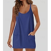 preiswerte Freizeitkleidung-ärmelloses Minikleid für den Sommer für Damen