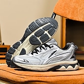 Χαμηλού Κόστους Ανδρικά Sneakers-ανδρικά αθλητικά παπούτσια τρεξίματος λευκά και πορτοκαλί με ελαφρύ πλέγμα – ευέλικτα αθλητικά παπούτσια για μπάσκετ και καθημερινή χρήση