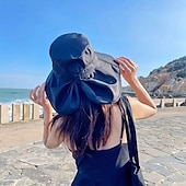 Χαμηλού Κόστους Καπέλα Ήλιου-γυναικείο αντηλιακό ψαράδικο καπέλο με τρύπα για αλογοουρά - αναπνεύσιμο πολυεστερικό ρυθμιζόμενο κλείσιμο με κορδόνι περίσφιξης για καπέλο φιλικό προς την αλογοουρά ανθεκτικό καπέλο ηλίου