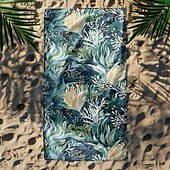 preiswerte Strandtuch-Sets-bedrucktes Strandtuch, leichte, schnelltrocknende, sandfreie Stranddecke, ideal für Reisen, den Pool und den Außenbereich