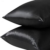cheap Sheets &amp; Pillowcase-Satin Envelope Zipperless Pillowcase Simulated Silk Cold Feeling Pillowcase Pillow Cover