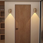 billige Solnedgangsprojektorlampe-moderne enkle vegglamper led bevegelsessensor nattlys 3 farger dimbar usb oppladbar veggmaleri spotlight stue gang innflyttingsgave 1/2 stk
