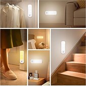 economico luce dell&#039;armadio-1 luce con sensore di movimento, batteria ricaricabile, installazione magnetica, mobiletto per bagno, corridoio, cucina, luce con sensore per camera da letto