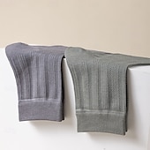 preiswerte Herren Elite Zubehör-Herren 1 Paar Socken Freizeitsocken Schwarz Weiß Farbe Einfarbig Hohl Schule Formell Hochzeit Netz Loch Dünn Sommer Frühling Herbst Ganzjahres Elegant Täglich