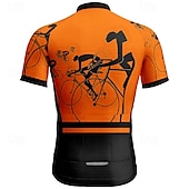 abordables Maillots pour hommes-Homme Maillot de cyclisme Manche Courte Cyclisme T-shirt Maillot avec 3 poches arrière VTT Vélo tout terrain Respirant Séchage Rapide Design Anatomique Évacuation de l&#039;Humidité Jaune Rouge Bleu