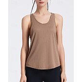 economico Camicia Donna-US Open Per donna Tinta unita Canotta da allenamento Maglietta sportiva Carro armato Canotta Senza Maniche Traspirante Tennis Golf Pickleball Girocollo Y Indietro Nero Bianco Verde Chiaro