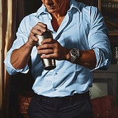 economico Camicie di lino-Per uomo Camicia in cotone e lino Semplice Vacanza Nero Bianco Rosa Grigio Manica Lunga Bavero Estate Primavera Abbigliamento