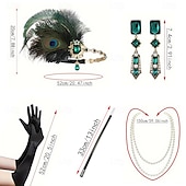 billige Tilbehør og mer-1920-tallet Den store Gatsby Flapperpannebånd i 1920-stil Den store Gatsby Fjær Kontor / Bedrift Glitrende glitter Krystall / Rhinstein Kostyme Dame Karneval Valentinsdag Maskerade Festkveldsklær