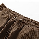 voordelige Buitenshuis-Voor heren Cargoshorts Korte broek Casual korte broek Wandelshorts Corduroy korte broek Trekkoord Elastische taille Meerdere zakken Effen Ademend Vochtregelerend Knielengte Buiten Casual Dagelijks