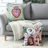 abordables Taies d&#039;Oreiller-Housse de coussin décoratif en forme de cœur 1PC housse de coussin carrée douce pour canapé pour chambre salon canapé chaise