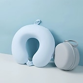 cheap Bedding Accessories-Neck Pillow for Traveling, U Shape with Bag Travel Neck Pillow for Airplane Travel Pillow for Flight Headrest Sleep, Portable Plane Accessories