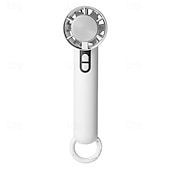 cheap Fans-Mini Handheld Fan with Ice Cooling Pad, 5-Speed Wind, 3000mAh USB Rechargeable, Portable Desktop Personal Fan with Hook, Type-C Fast Charging for Summer Travel and Outdoor Use