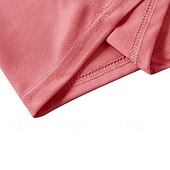 cheap Men&#039;s Classic Polo-Multi Packs 2pcs Men&#039;s Lapel Short Sleeves White+Pink Button Up Polos Golf Shirt Golf Polos Shirts Plain Vacation Daily Wear Polyester Summer