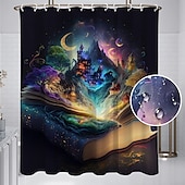 abordables Rideaux de Douche-Rideau de douche avec crochets 180cm*180cm(70&quot;*70&quot;) polyester lavable imperméable motif paysage peinture à l&#039;huile Van Gogh Arbre de Vie