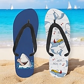 お買い得  グラフィックプリントシューズ-グースデザインとロープ柄のメンズビーチサンダル - ビーチや夏のアクティビティにリラックスしたビーチスタイルを演出します。