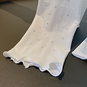 economico Maniche &amp; Sciarpa-Set di maniche di protezione solare scintillanti con strass ad alta elasticità, per donna, maniche dimagranti, stile mondano, maniche corte, maniche estive.