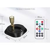 abordables Lumières de rondelle-Lot de 2 spots muraux colorés RVB à intensité variable, éclairage mural avec télécommande, batterie rechargeable USB, éclairage d&#039;ambiance réglable et couleur variable