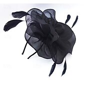お買い得  結婚式のかぶと-ヘッドピース 羽毛 結婚式 パーティー エレガント 結婚式 と フェザー かぶと 帽子