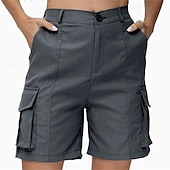 economico Pantaloni e pantaloncini-Per donna Shorts da corsa Shorts Cargo Shorts da escursionismo Esterno Vestibilità regolare Asciugatura Rapida Pantaloncini Elastico in vita Grigio scuro Nero Caccia Arrampicata Corsa S M L XL XXL
