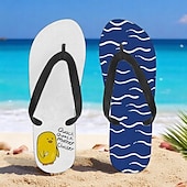 billiga Semester Sandaler-flip flops med anktryck för män – rolig och avslappnad stil för strandpromenader, sommarfester utomhus och slappa vid poolen