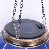 baratos Luzes de paisagem-1 Pacote de Lanterna Solar de Balão de Ar Quente Patriótico com Luz Flamejante Dia da Independência de 4 de Julho 250ª Aniversário do Dia da Memória para Jardim Quintal Pátio Feriado