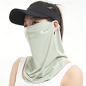 preiswerte Freizeitkleidung-Sonnenschutzschleier Damen Sommer atmungsaktive Ice Silk Gesichtsabdeckung Radfahren Sonnenschutz Anti-UV Ohrhängende Gesichts-Handtuch