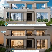 cheap Wall Stickers-Window Film, Privacy Glass Sticker for Heat Insulation, Anti-Peeping Sunshade, UV Protection for Balcony and Home