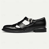 cheap Premium Leather Sandals-Men&#039;s Leather Sandals with Closed Toe – Breathable Non-Slip Summer Shoes for Formal Gatherings, Church  and Outdoor Wear