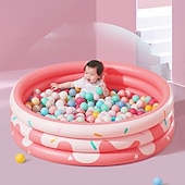baratos Brinquedos de Praia e ao Ar Livre-Piscina inflável redonda para bebês, piscina inflável portátil para crianças/crianças, piscina pequena com bomba, piscina infantil interna &amp;centro de jogos aquáticos para crianças ao ar livre para