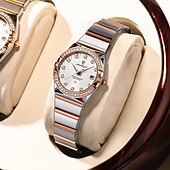 cheap Quartz Watches-Women Quartz Watch Wrist Watch Retro Vintage Wristwatch Luminous Calendar Waterproof Stainless Steel Strap Watch