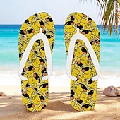 billiga Semester Sandaler-flip flops med anktryck för män – rolig och avslappnad stil för strandpromenader, sommarfester utomhus och slappa vid poolen