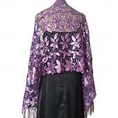 voordelige bruiloft gast wraps-Dames Wikkel Elegante Zon Bescherming Mouwloos Kant Bruiloft Wikkels Met Effen Kleur Voor Bruiloft Zomer