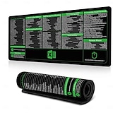 お買い得  家庭用品-Excel チートシート デスクマット、ショートカット付き XL マウスパッド、31.5&quot;x11.8&quot; または 35.4&quot;x15.7&quot;、デスクプロテクター、滑り止め、防水、オフィスワーク &amp;プロフェッショナル向けのゲーム、生産性ギフト &amp;学生