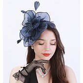 お買い得  結婚式のかぶと-ヘッドピース 羽毛 結婚式 パーティー エレガント 結婚式 と フェザー かぶと 帽子