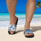 billiga Semester Sandaler-damsandaler med havssköldpaddor med tryck – trendig och praktisk stil för män vid strandsemester, besök i vattenparker och kustpromenader