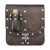 cheap Accessories and More-Retro Vintage Medieval Renaissance Cosplay Costume Belt Pouch Dice Bag Ren Faire Viking Celtic Knight Ranger Men&#039;s Women&#039;s Celtic Viking Halloween Masquerade Performance Stage Renaissance Fair Teen