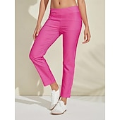 abordables Ropa de golf femenina-Mujer pantalones de golf Rosado morado Azul vaquero Negro Prendas de abajo Ropa de golf para damas Ropa Trajes Ropa Ropa