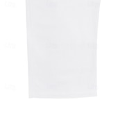 economico Classico-Per uomo Pantaloni di Lino Pantaloni Pantaloni Estivi Pantaloni da Spiaggia Tasca Coulisse Elastico in vita Semplice Comodità Traspirante Vacanza Quotidiano Ferie Hawaiano Boho Nero Bianco