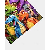 preiswerte Jungen 3D Tiere-Jungen 3D Dinosaurier T-Shirt Kurzarm Sommer Frühling Mode Basic Kinder 4-12 Jahre Rundhalsausschnitt Outdoor Lässig Täglich Normale Passform