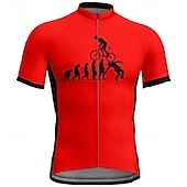 cheap Men&#039;s Jerseys-Men&#039;s Cycling Jersey Short Sleeve Bike Tee Tshirt Jersey with 3 Rear Pockets Mountain Bike MTB Breathable Quick Dry Anatomic Design Wicking Yellow Red Blue Graphic Sports Clothing Apparel