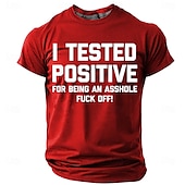 preiswerte Lustige T-Shirts für Männer-Herren Sarkasmus Unhöflich T Shirt Kurzarm T-Shirt 3D-Druck Rundhalsausschnitt Hemd Mode Täglich Basic Straße Lässig Täglich Schwarz Rote Blau Sommer Frühling Ganzjahres Bekleidung S M L XL XXL XXXL
